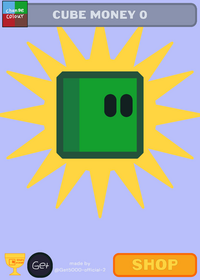(Click the Cube) in this game you need to...
