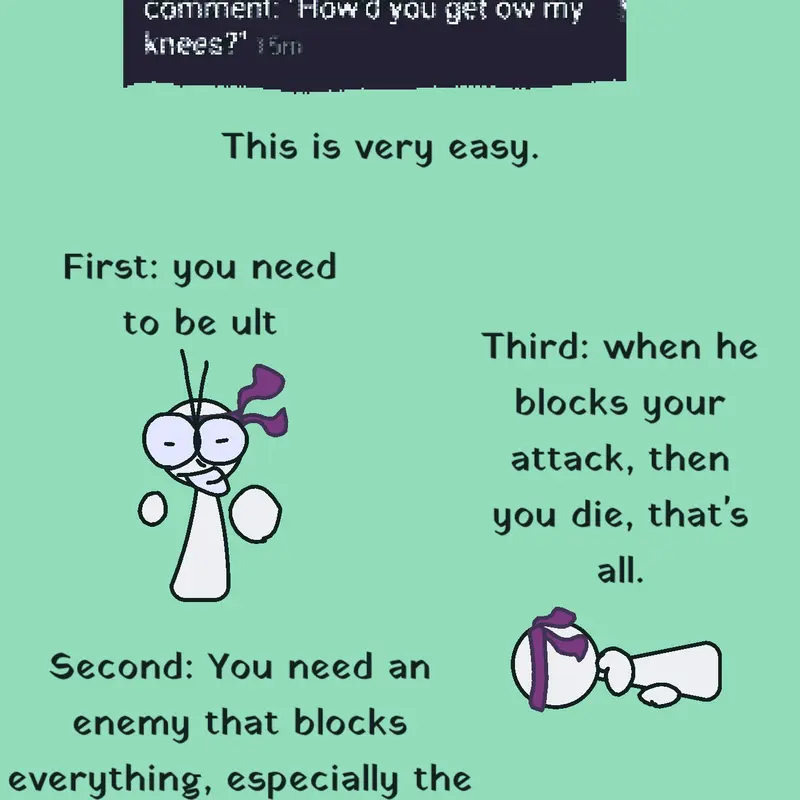 How to get aizo ow my knees by @The_tv_guy