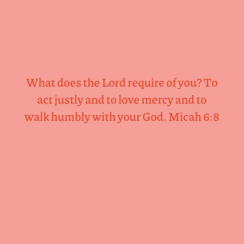 Micah 6:8 by @nbby