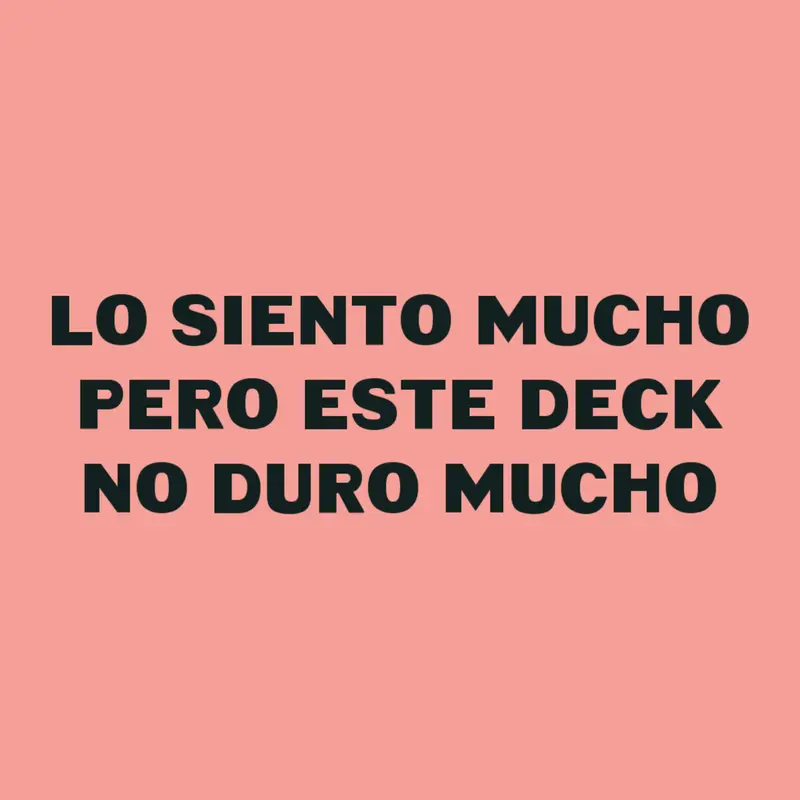 A corrupted deck by @davidlopez9