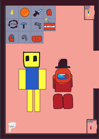 Among us and roblox