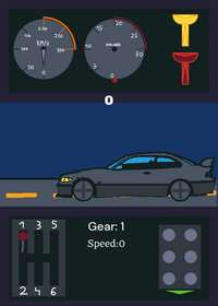 Simple race made using my car sim parts
