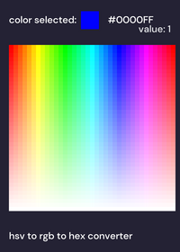 hsv to rgb to hex