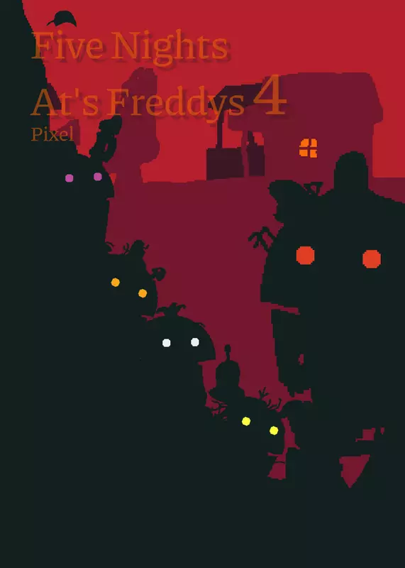 Five Night's Ats Freddys 4 Pixel by @EXEGAME