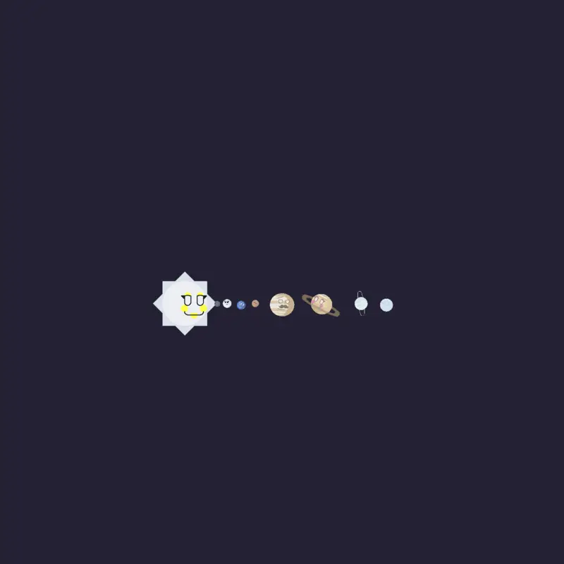 Celestial orbs in blueplanet style by @kepler-23576