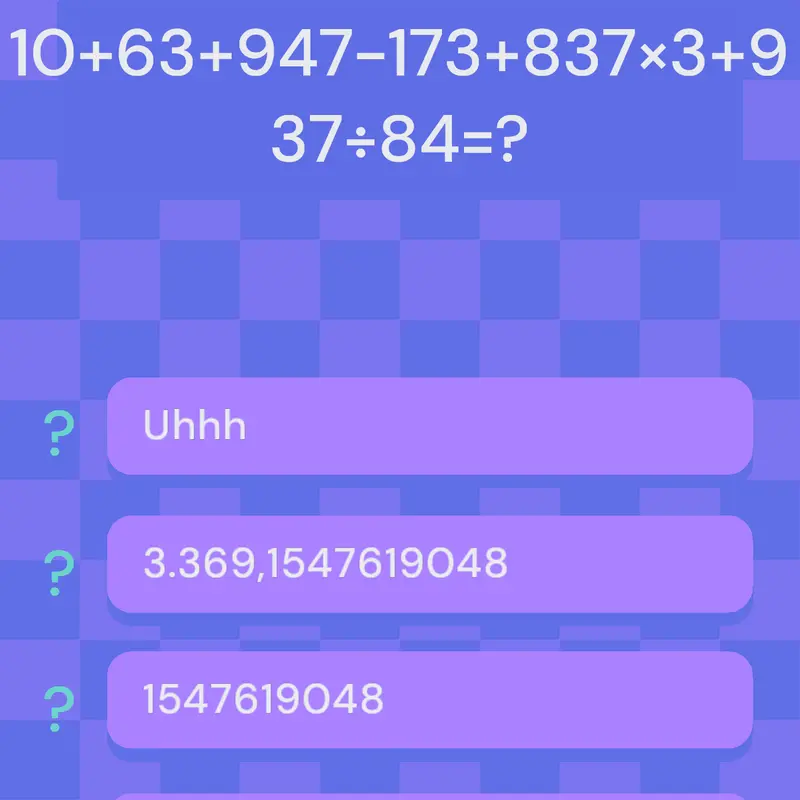 Math Quiz by @Davidson_01