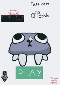 Take care of pebble pet rock