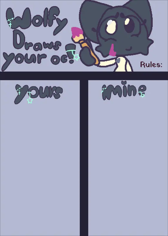 Wolfy draws your oc by @berrilunapride