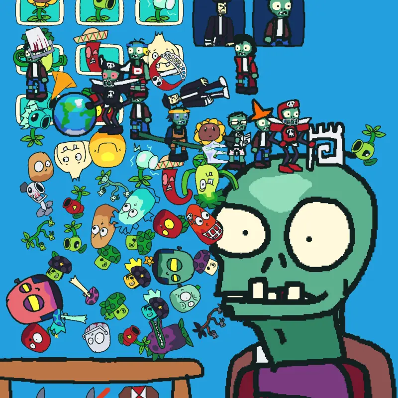 Pvz feed the zombie by @el_chicharito_pro