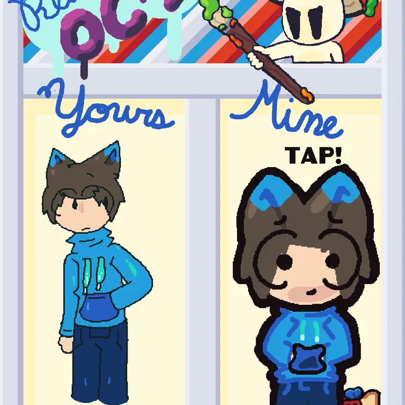 Redrawing OC's by @Pipsqueak