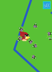 Angry fish