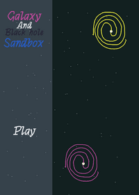 Galaxy and black hole sandbox