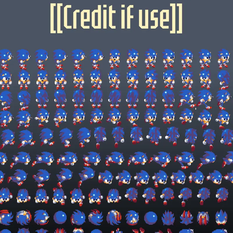 Sega sonic the hedgehog sprites by @Vuliper