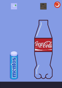 Coke and mentos simulator