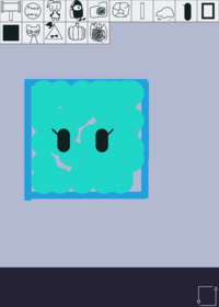 Sally the slime cube thing (Halloween thing...