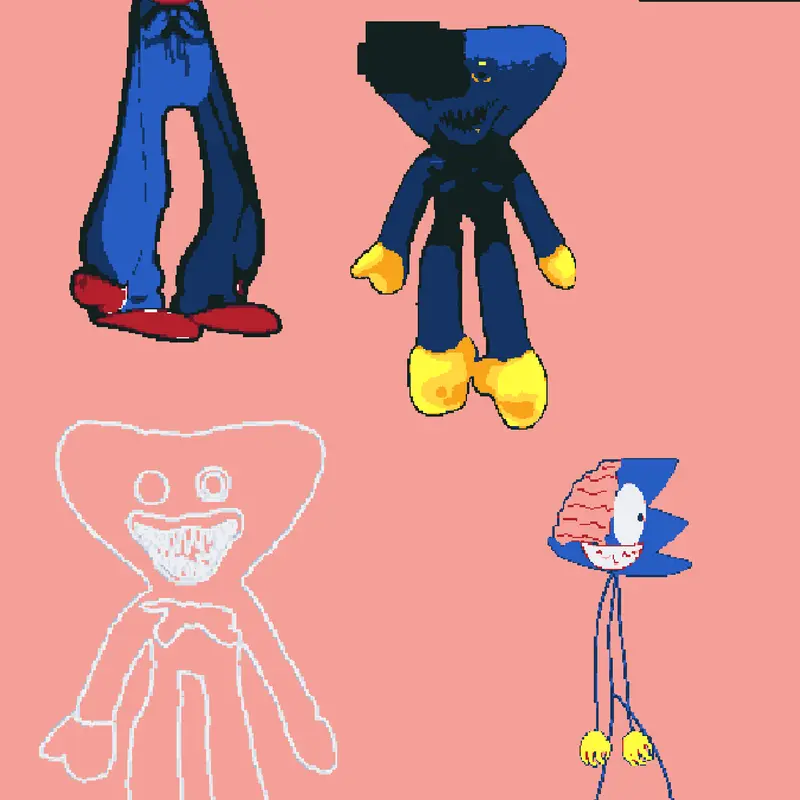 HuggyWuggy Mod Aethos Fnf by @FiveNightsWithHuggy