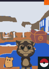 Party My talking Tom 2 now in my Pokemon