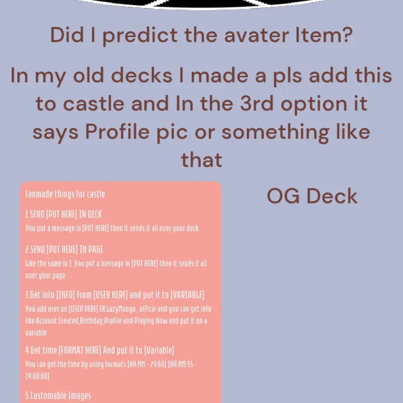 DID I PREDICT THE AVATER ITEM? by @LazyMango_official