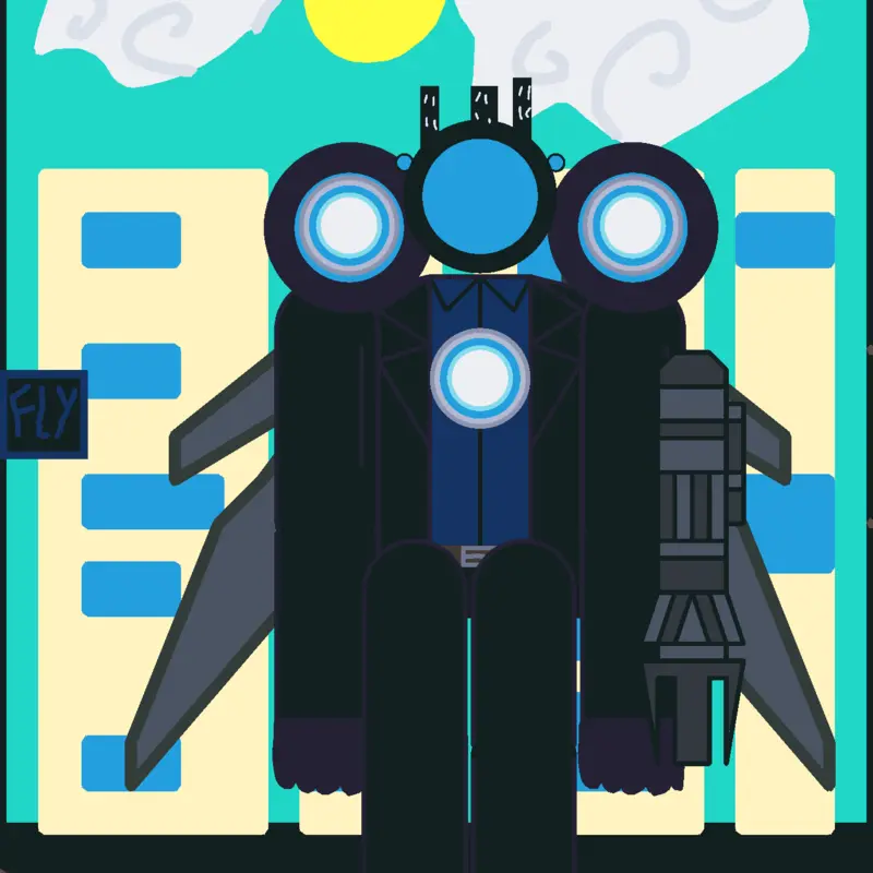 Titan gun man by @kingpot