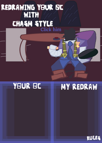 Doors redrawing your oc but with chasm style