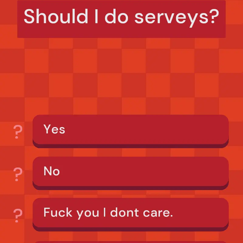 Survey by @Random_person2
