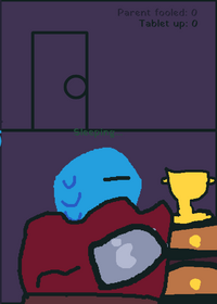 Pretend to sleep while gaming Sim oc version