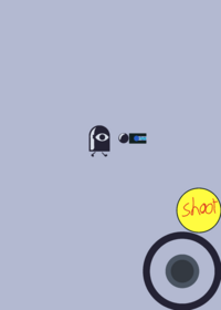 Gun shoots ball