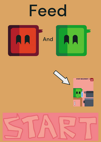 Feed red-cube and green-cube