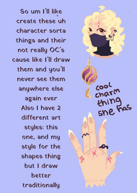One time character design thing
