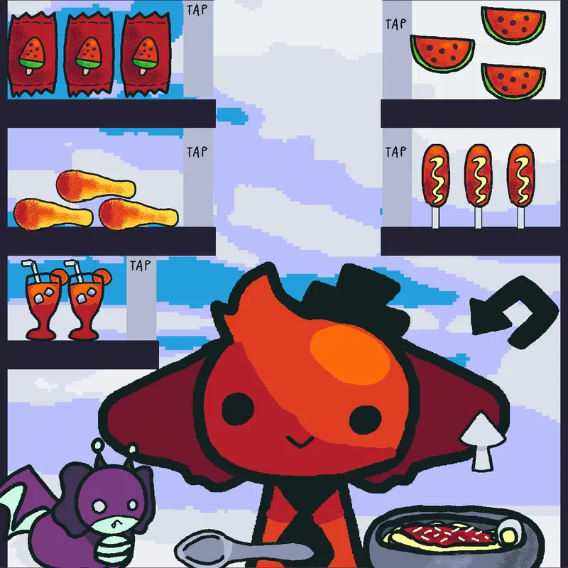 Mukbang lilberry by @axolochi_789