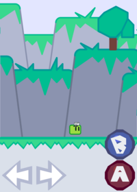 fun platformer whit green cube credits to...