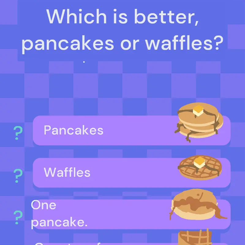 Snack Quiz with only 1 quizpart. by @Mohamadn