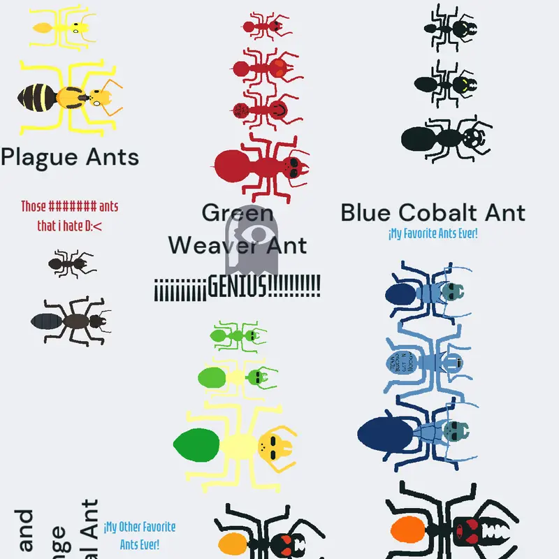 Free Horizontal ants model (improving) by @enderywither12