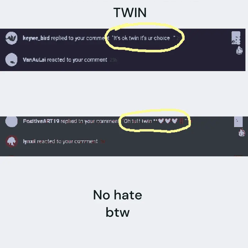 EVERYONE IS CALLING ME TWIN HELP by @StarMii