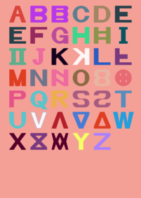 My custom language Doublebee alphabet band