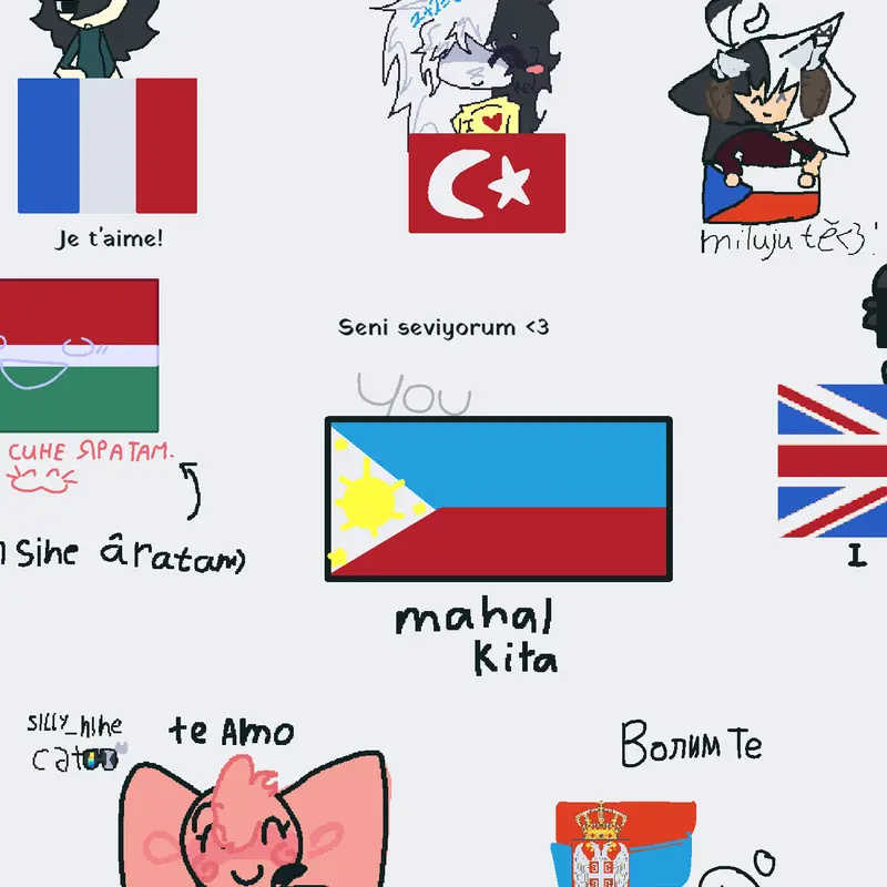Here in Brazil we call this.. Eu te amo! by @silly_ninecat