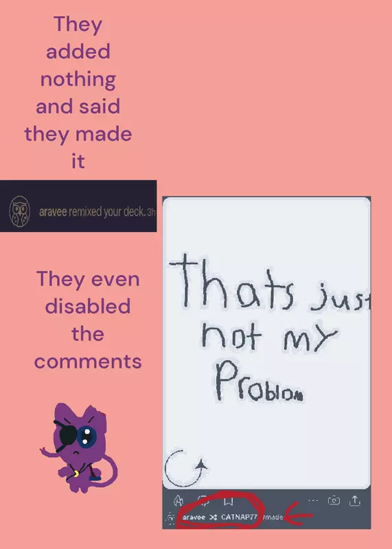They stole my content by @CATNAP77