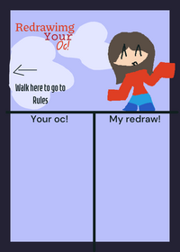 °•. Redrawing your oc! .•° tags: