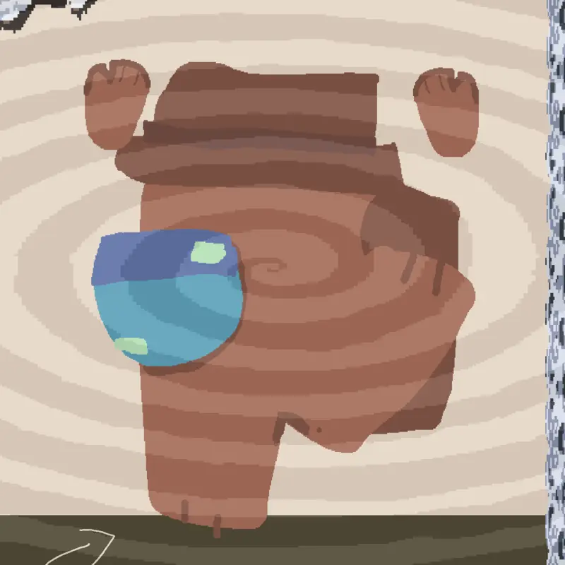 Animation Among us brown lyin 2 me by @MiraHQ