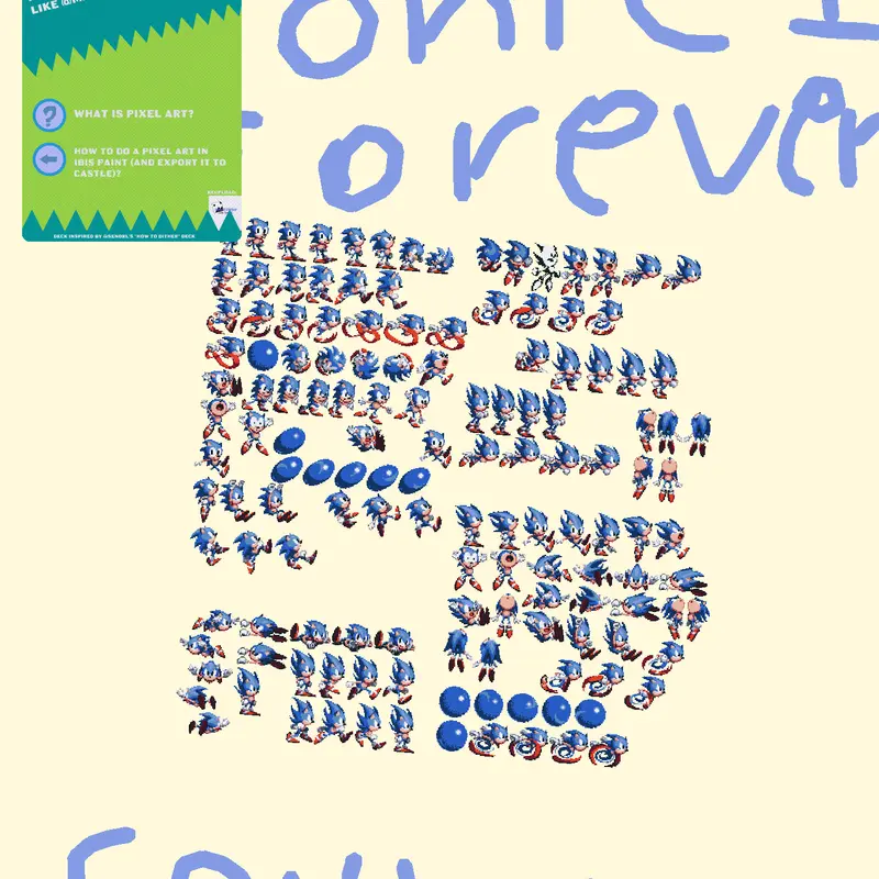 Sonic 1 forever sprites by @am0gus1