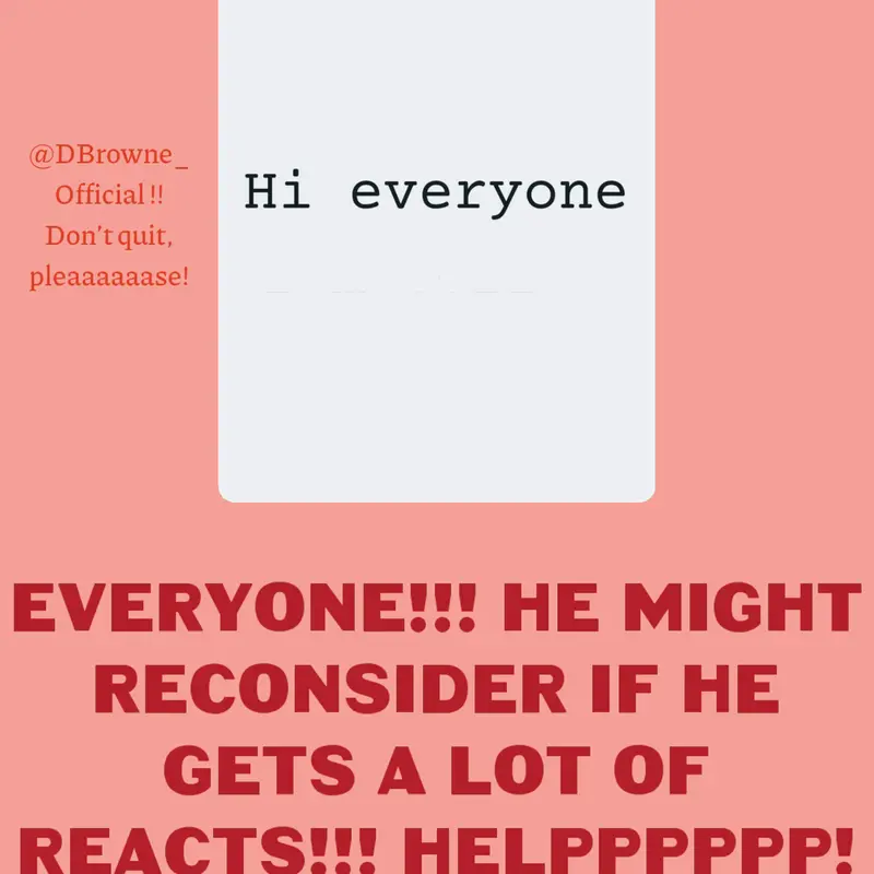Help @DBrowne_Official !!!!! by @GiveMeYourHand