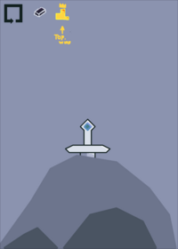 Pull a sword out of a rock