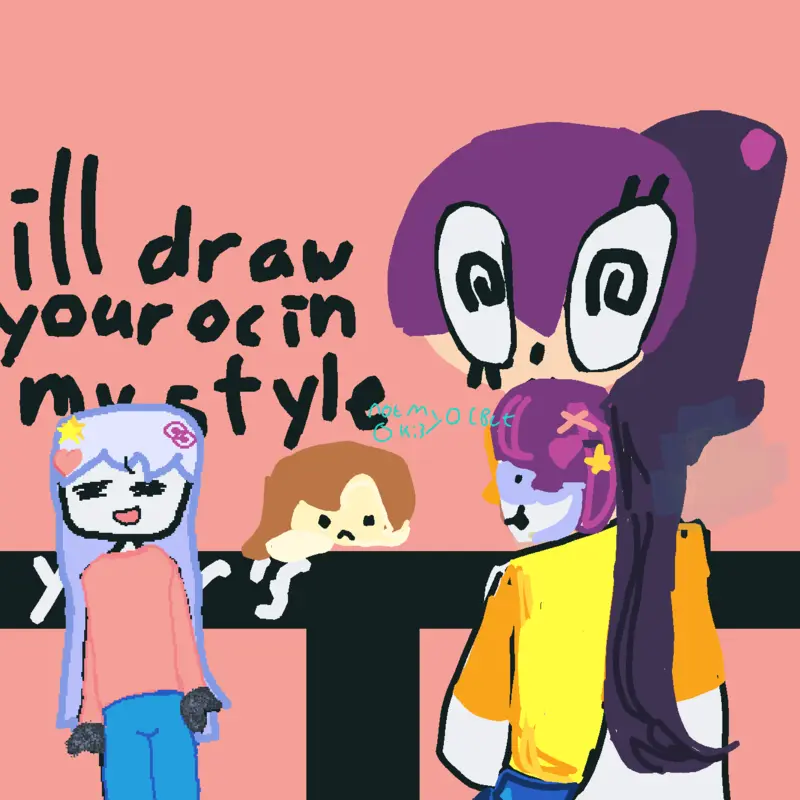 My oc and your oc by @pkxd-rollcake