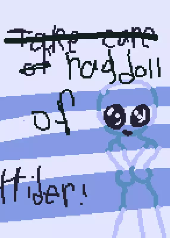 Hider ragdoll! by @BL00M1NG3F10W3R31