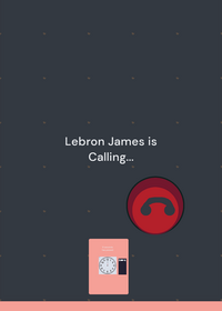 Lebron James is calling pick up the phone