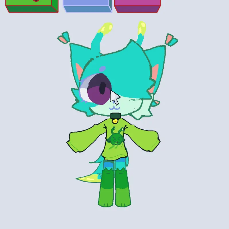 Alien cat -ω- by @hiloljj