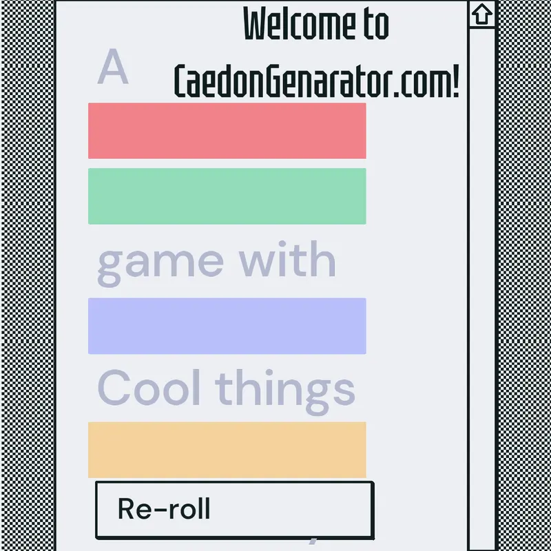 Game by @CaedonLynnHallFan
