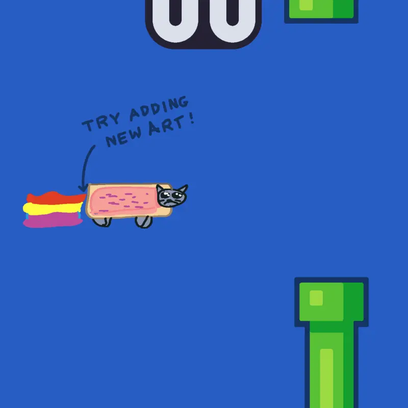 Flappy Nyan by @Unknown-me