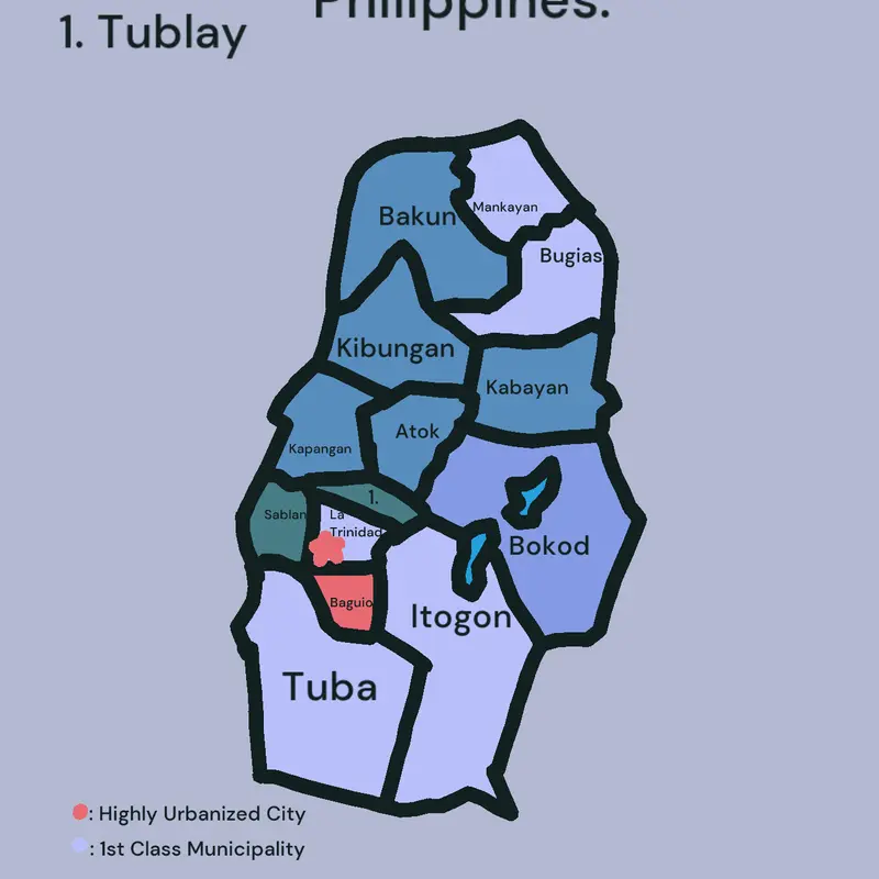 Map of Benguet, Philippines. by @Geo_33