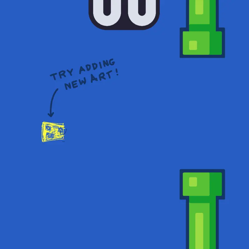 Flappy bird by @TeodorRuanes